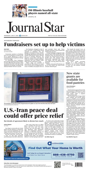 Cover of Journal Star (Peoria)