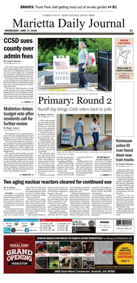 Cover of Marietta Daily Journal
