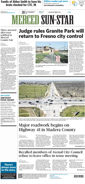 Cover of Merced Sun-Star