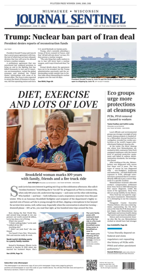 Cover of Milwaukee Journal Sentinel