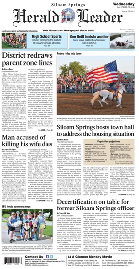 Cover of Siloam Springs Herald Leader