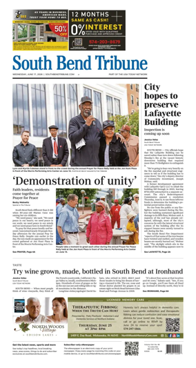 Cover of South Bend Tribune