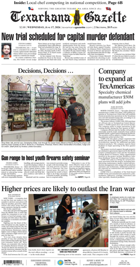 Cover of Texarkana Gazette