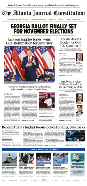 Cover of The Atlanta Journal-Constitution