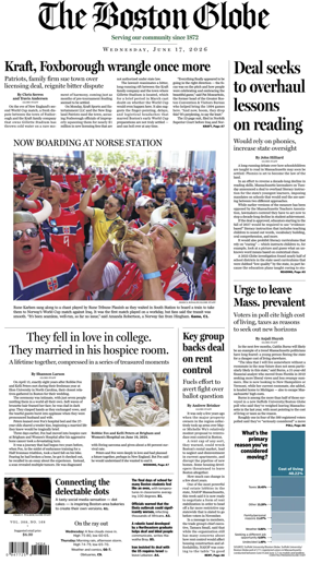 Cover of The Boston Globe