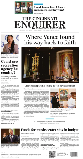 Cover of The Cincinnati Enquirer