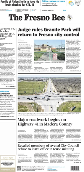 Cover of The Fresno Bee