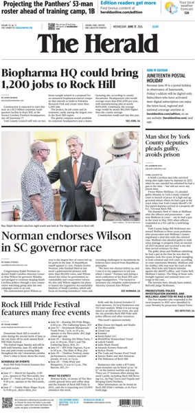 Cover of The Herald (Rock Hill)