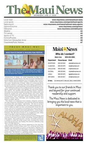 Cover of The Maui News