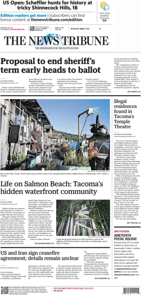 Cover of The News Tribune