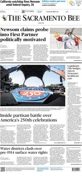 Cover of The Sacramento Bee