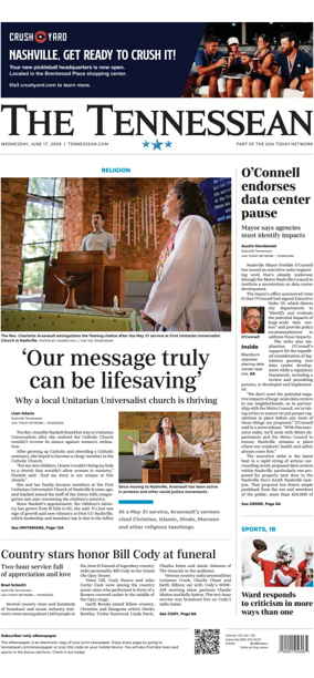 Cover of The Tennessean