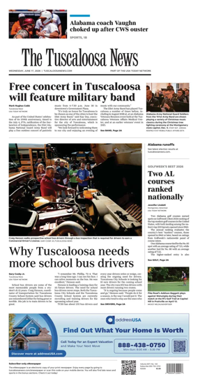 Cover of The Tuscaloosa News