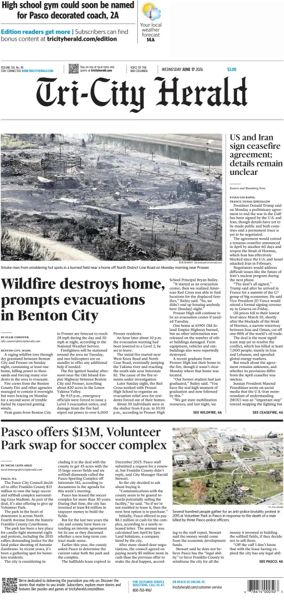 Cover of Tri-City Herald