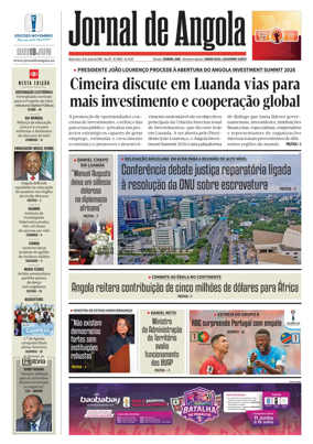 Cover of Jornal de Angola