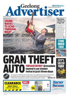 Cover of Geelong Advertiser