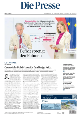 Cover of Die Presse