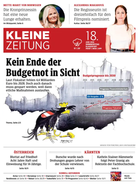 Cover of Kleine Zeitung Kaernten