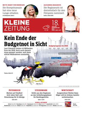 Cover of Kleine Zeitung Steiermark