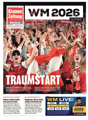 Cover of Kronen Zeitung