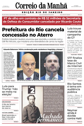Cover of Jornal Correio da Manha