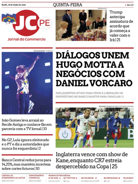 Cover of Jornal do Commercio