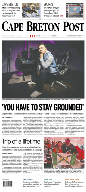 Cover of Cape Breton Post