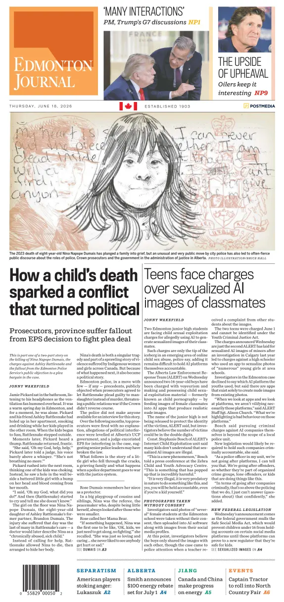 Cover of Edmonton Journal