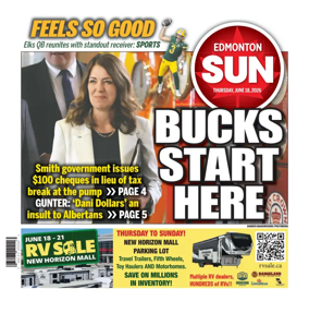 Cover of Edmonton Sun