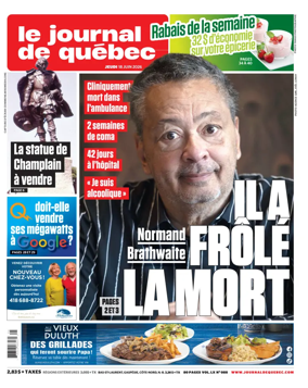 Cover of Le Journal de Quebec