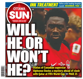 Cover of Ottawa Sun