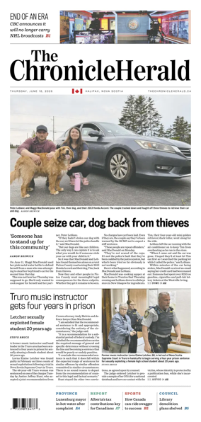 Cover of The Chronicle Herald (Metro)
