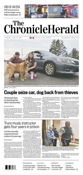 Cover of The Chronicle Herald (Provincial)
