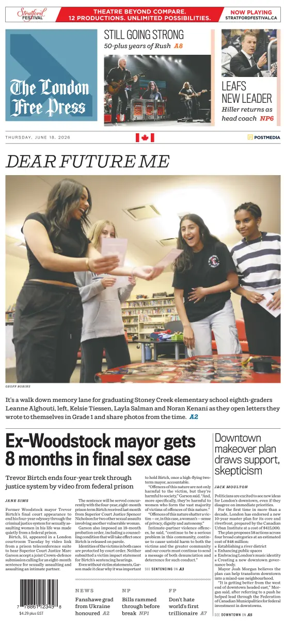 Cover of The London Free Press