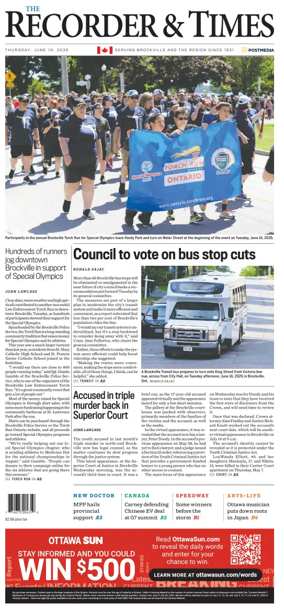 Cover of The Recorder & Times (Brockville)