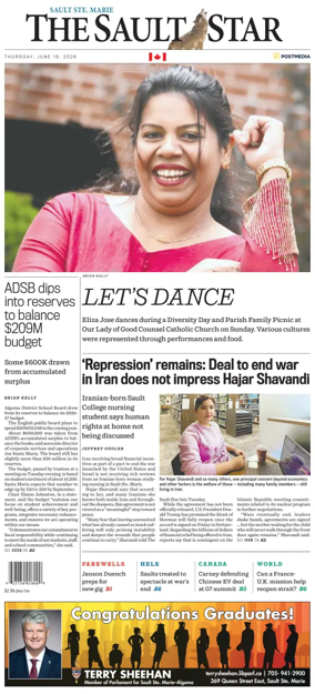 Cover of The Sault Star