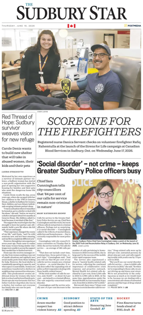 Cover of The Sudbury Star