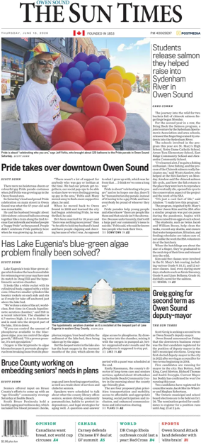 Cover of The Sun Times (Owen Sound)