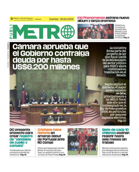 Cover of Publimetro Chile