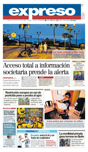 Cover of Diario Expreso