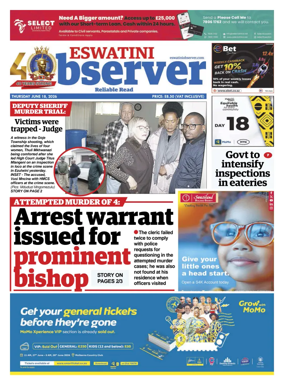 Cover of Eswatini Observer