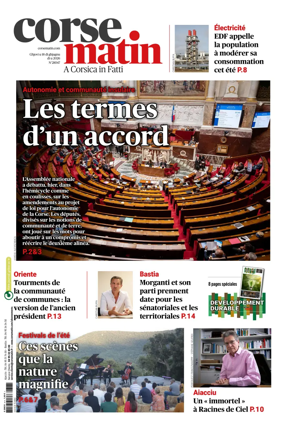 Cover of Corse Matin