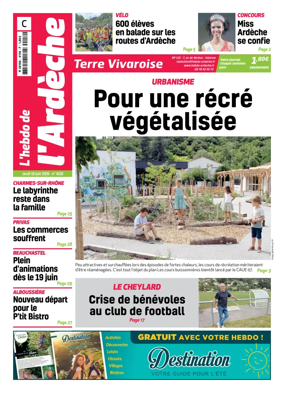 Cover of L'Hebdo de l'Ardeche – edition centre