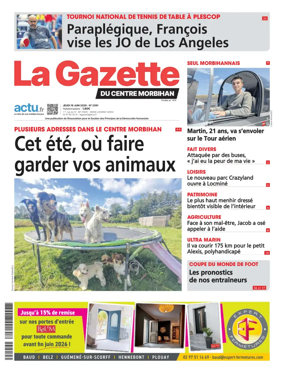 Cover of La Gazette du Centre Morbihan
