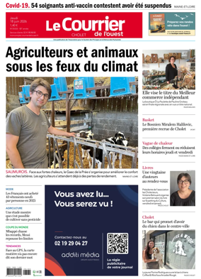 Cover of Le Courrier de l’Ouest (Cholet)