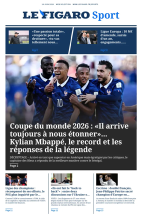 Cover of Le Figaro Sport
