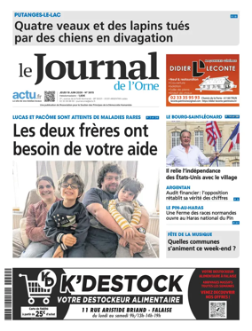 Cover of Le Journal de l'Orne