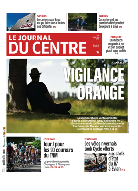 Cover of Le Journal du Centre