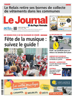 Cover of Le Journal du Pays Yonnais