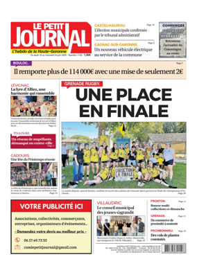 Cover of Le Petit Journal - L'hebdo du Pays Toulousain